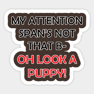 Attention Span Sticker